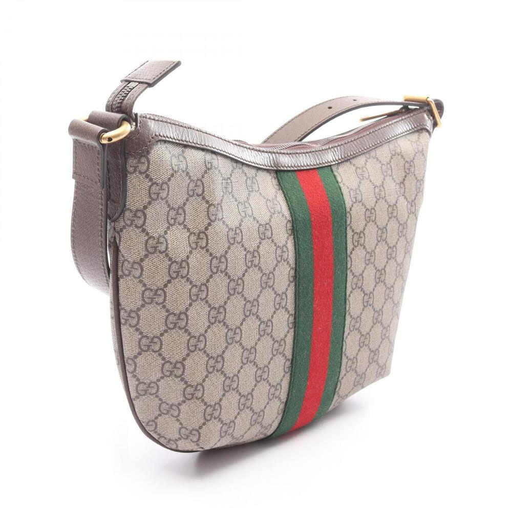 Gucci Ophidia Tan Multicolor Leather Beige Bag Shoulder GG Supreme Canvas